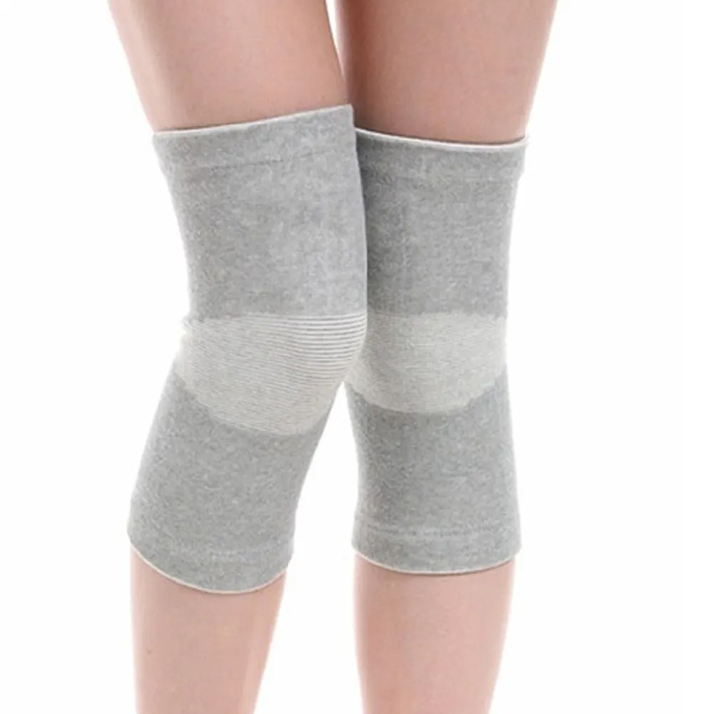 1Pair Knee Support Elastic Compression Sleeve Pain Relief Brace for Meniscus Tendon Ligament Damage Size L Anti-Slip Warm
