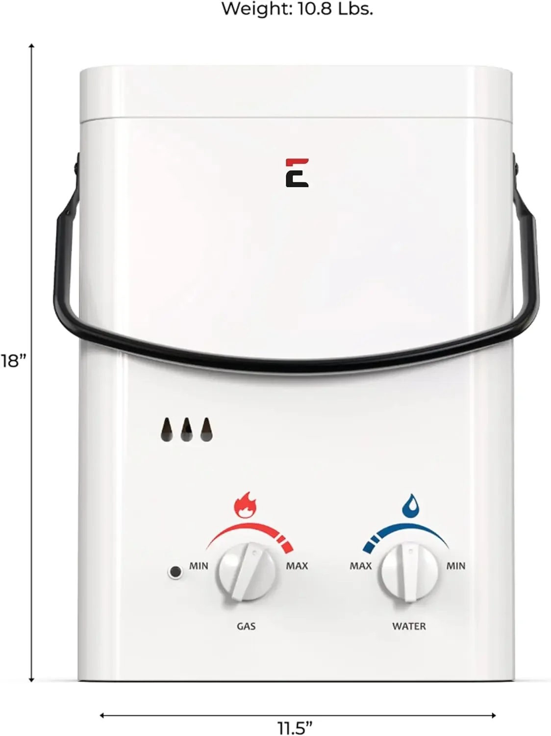 L5 1.5 GPM Portable Outdoor Tankless Water Heater，Lightweight, easy to carry, and compact, making it great for camping