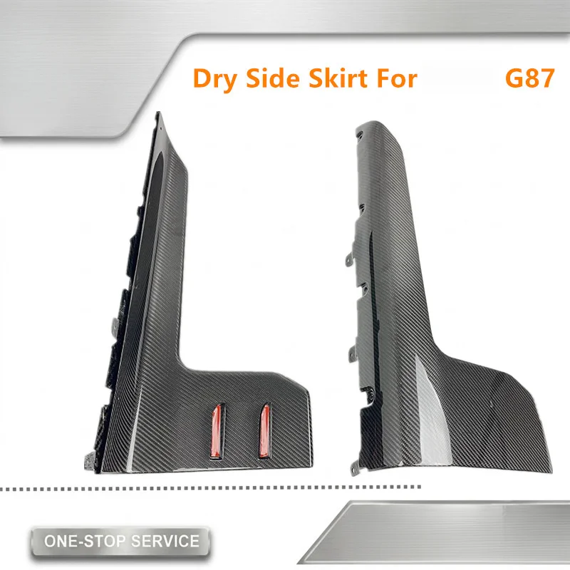 High Quality Lightweight Dry Carbon Fiber Side Skirts Exterior Replacement Tuning for G87 M2 2022+