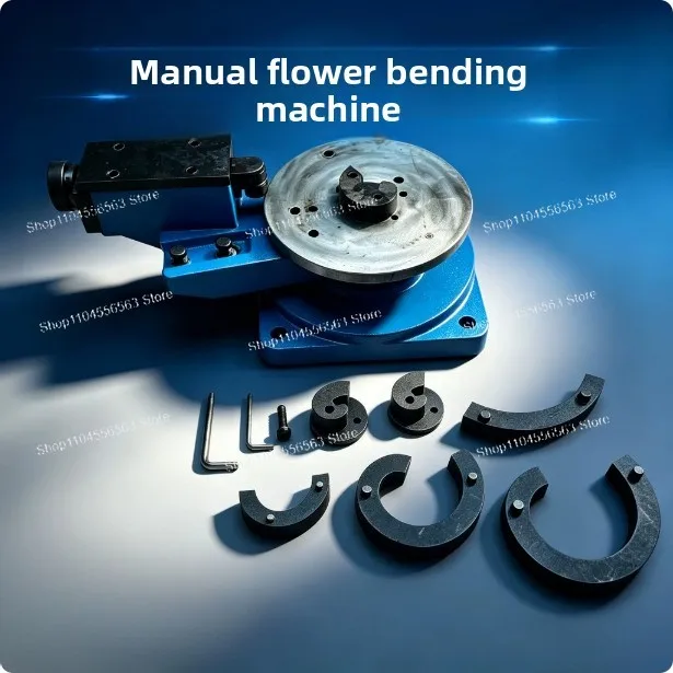 Manual Metal Scroll Bender for Wrought Iron, C-Shape Stair Railing Bending Machine, Heavy Duty Easy Operation