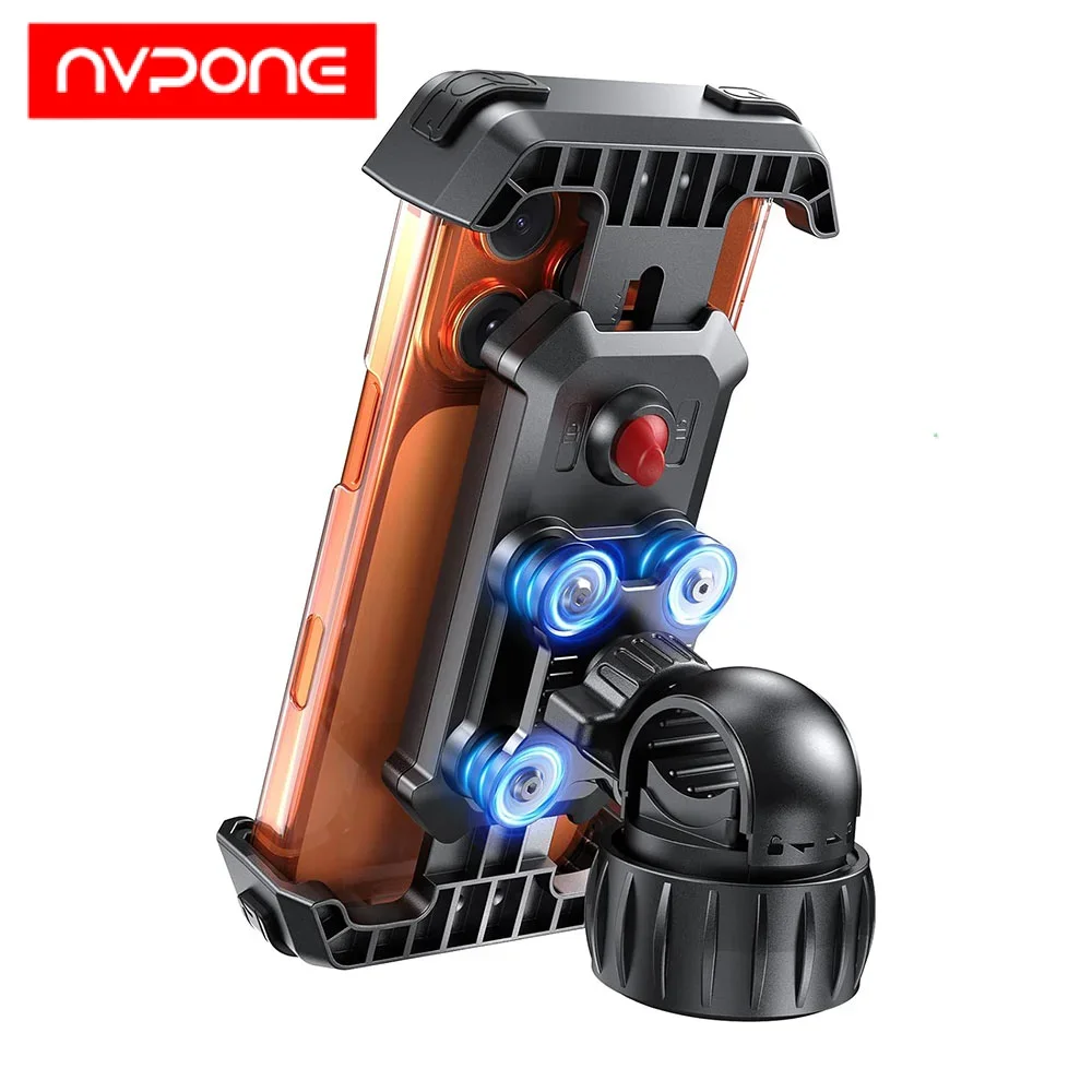 

outdoor 2026 Dual Anti-Shake Motorcycle Mount for Anti-Shake Vibration Handlebar for Phone Holder for iPhone/Samsung for Bike