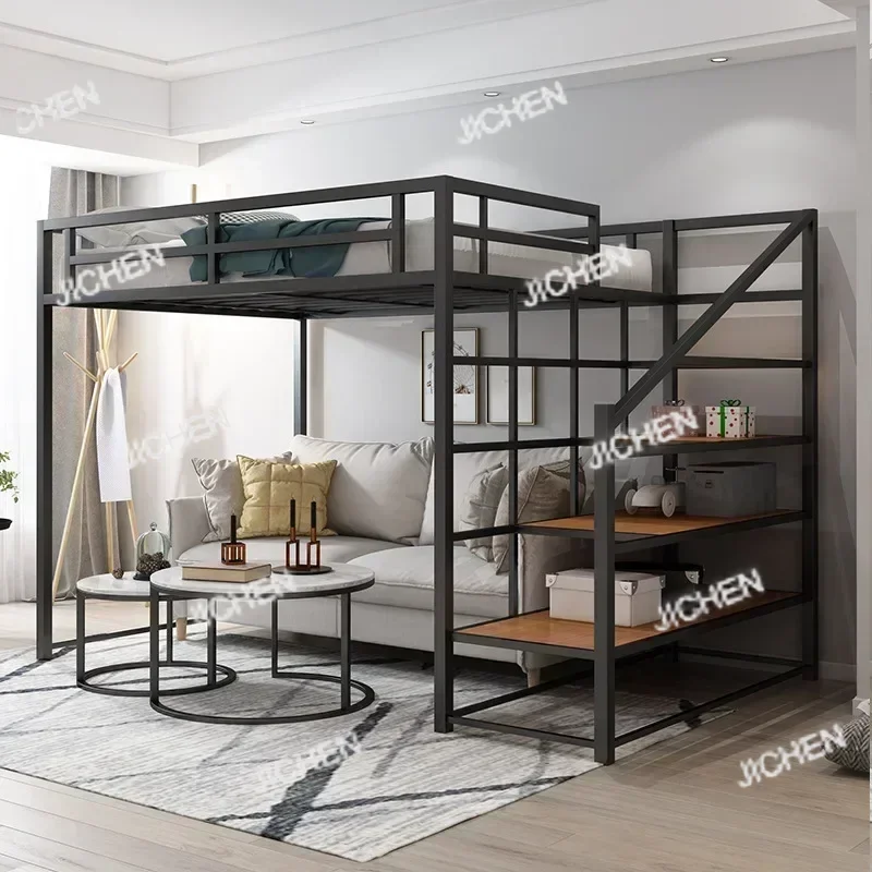 

Двухъярусная металлическая кровать Queen Size для общежитий и хостелов, с лестницей, хорошего качества, для взрослых