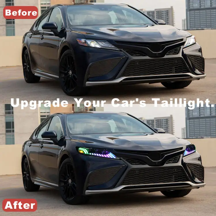 HRS High Quality New Front Light Head Lamp for 2018-2022 Toyota camry Headlights Assembly RGB Headlamp