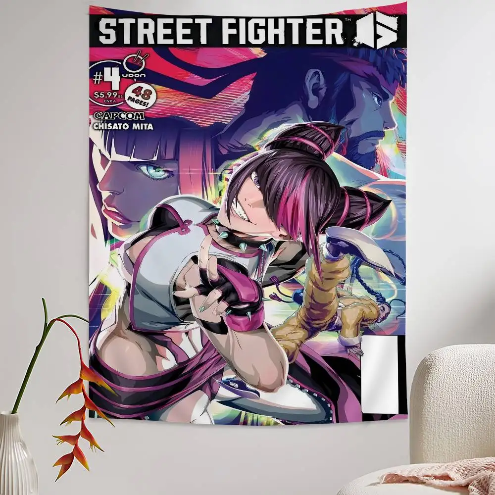 Game S-Street Fighter J-Juri Hanging Bohemian Tapestry Indian Buddha Wall Decoration Witchcraft Bohemian Hippie Cheap Wall