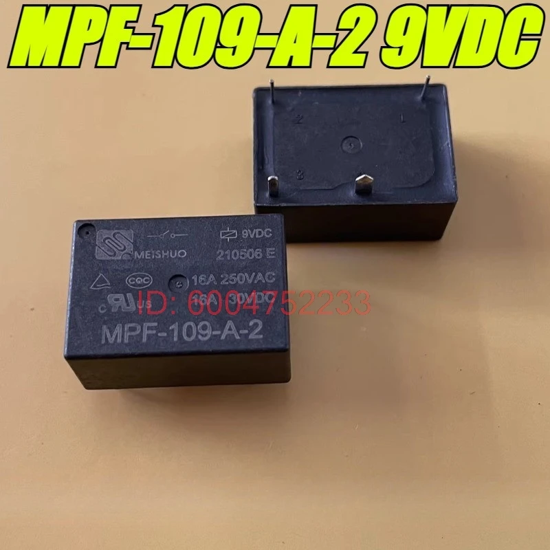 （Brand New Original）10pcs/lot 100% original genuine relay:MPF-109-A-2 9VDC 4pins 16A Electric kettle motherboard relay