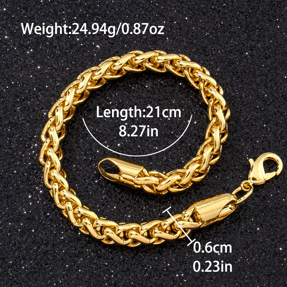 YM Jewelry 316L Edelstahl Gedrehtes Armband für Damen, Trendiges 18K Vergoldetes Handgelenk-Schmuckstück, Wasserdicht, Geschenkidee – Detail 3