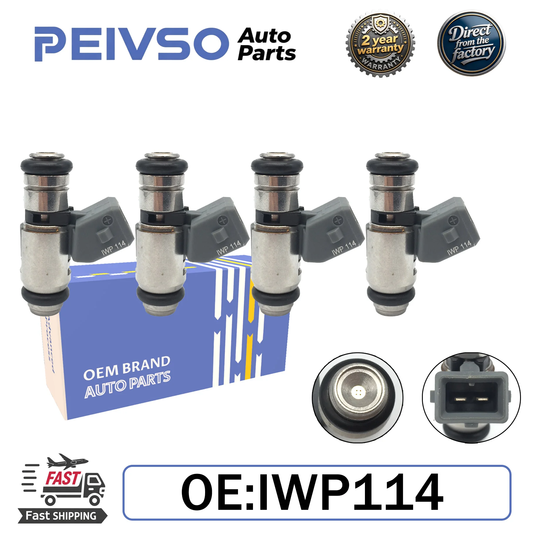 PEIVSO 4pcs/lot IWP114 IWP-114 Fuel Injector For Volkswagen Golf Parati Saveiro GIII 1.8 2.0 00- Quantum Santana 1.8
