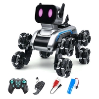 Children's Smart Toy Remote Control Robot Dog Electric Robot Dog Remote Control Car Eight-Wheel Stunt Robot Dog