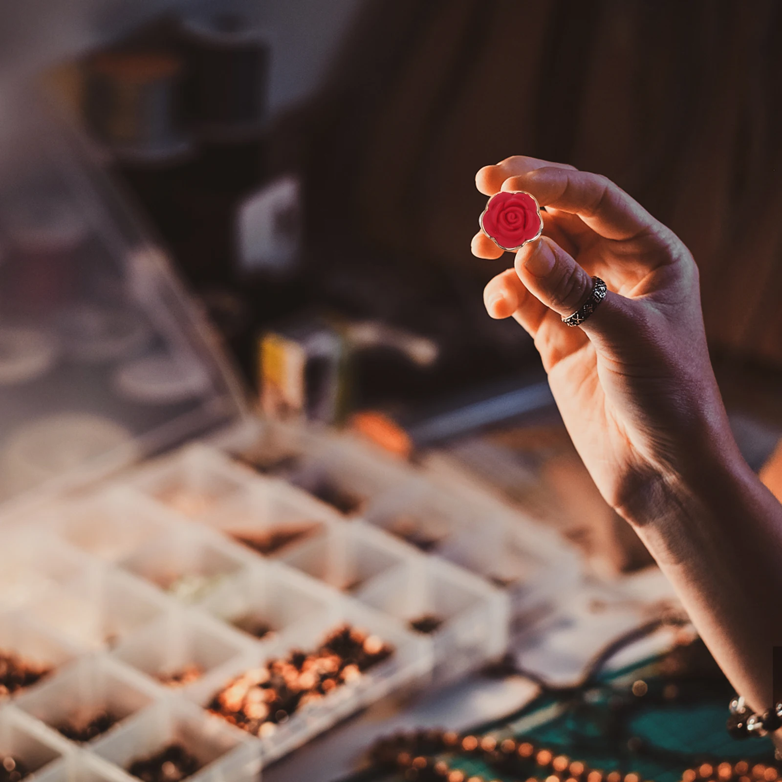 50 قطعة DIY بها بنفسك الورد الراتنج دبوس الشعر السحر الاكسسوارات الحرفية سوار قلادة حقيبة ديكور لوازم اليدوية جراب هاتف ملصقات