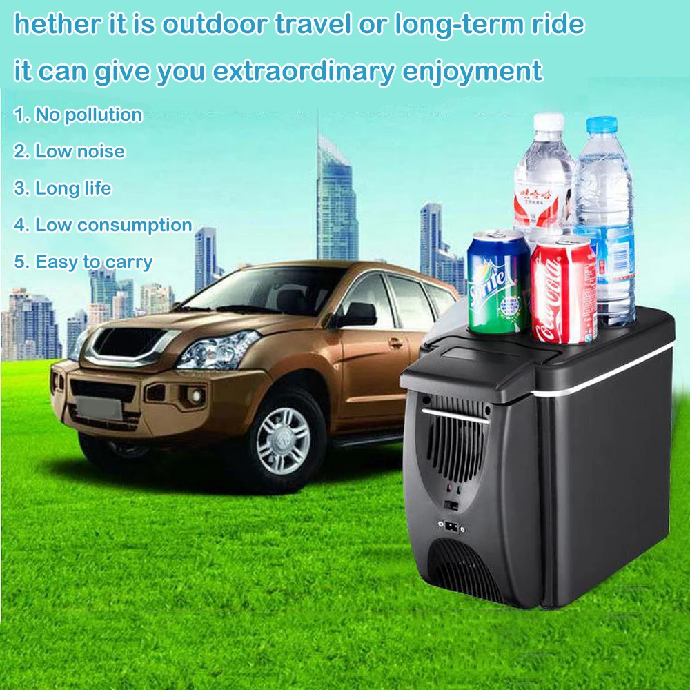 

Car Refrigerator 6L 12V Mini Portable Fridge Summer Car Cooler Ice Box for SUV Truck Picnic Camping Travelling Heat Preservation