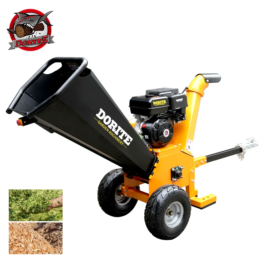 

CE Approval High Efficiency Forestry Wood Crusher 15hp Gasoline Engine 4inh Mulcher Chipper Commercial Wood Chipper Shredder