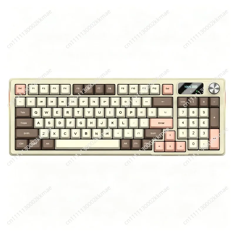 Original brand newTri-Mode Wireless Keyboards Hotswap Full Size NK·RO Customizable L·CD Screen Knob R·GB Gasket-Mount Mechanical
