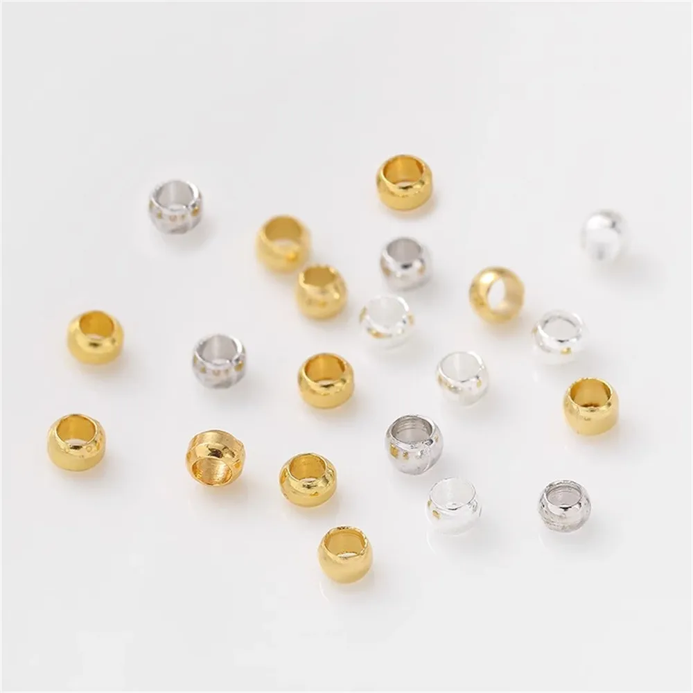 14K Gold-filled Positioning Beads, Positioning Tubes, DIY, Handmade Pearl Bracelets, Necklaces, Jewelry, Materials, Accessories