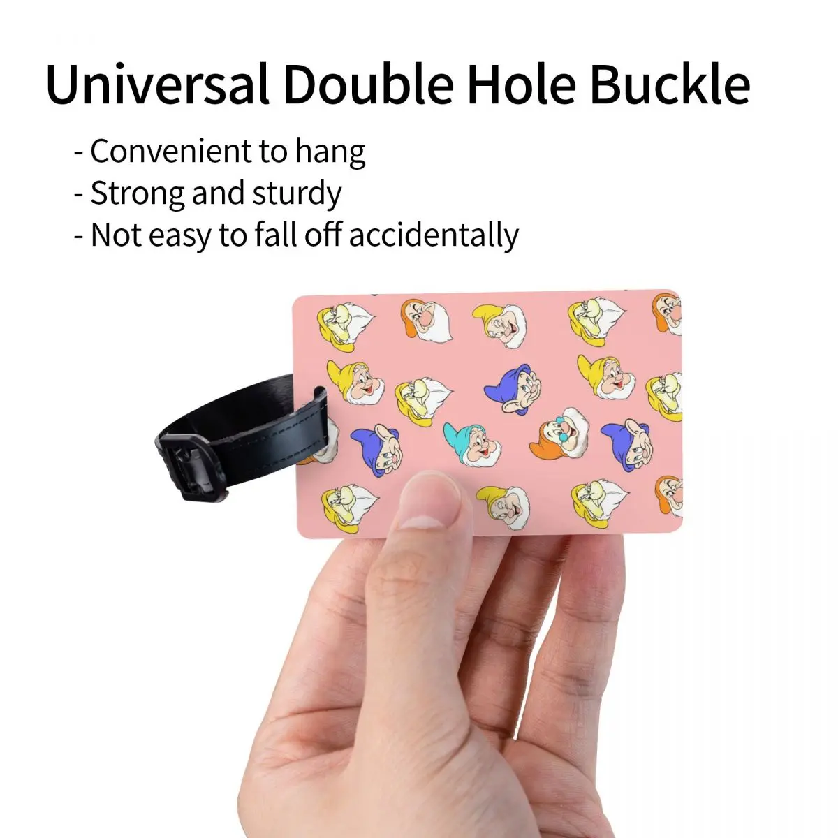 Tag Bagasi Putri Salju Dan Tujuh Kurcaci Kustom Tag Bagasi Kustom Kartu ID Nama Sampul Privasi