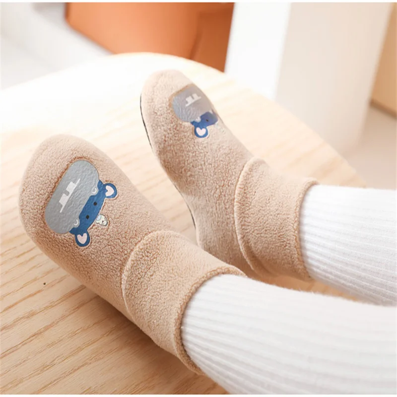 

Baby Socks Shoes Infant Cute Cartoon Kids Boy Shoes Soft Rubber Sole Child Floor Sneaker BeBe Booties Toddler Girls First Walker