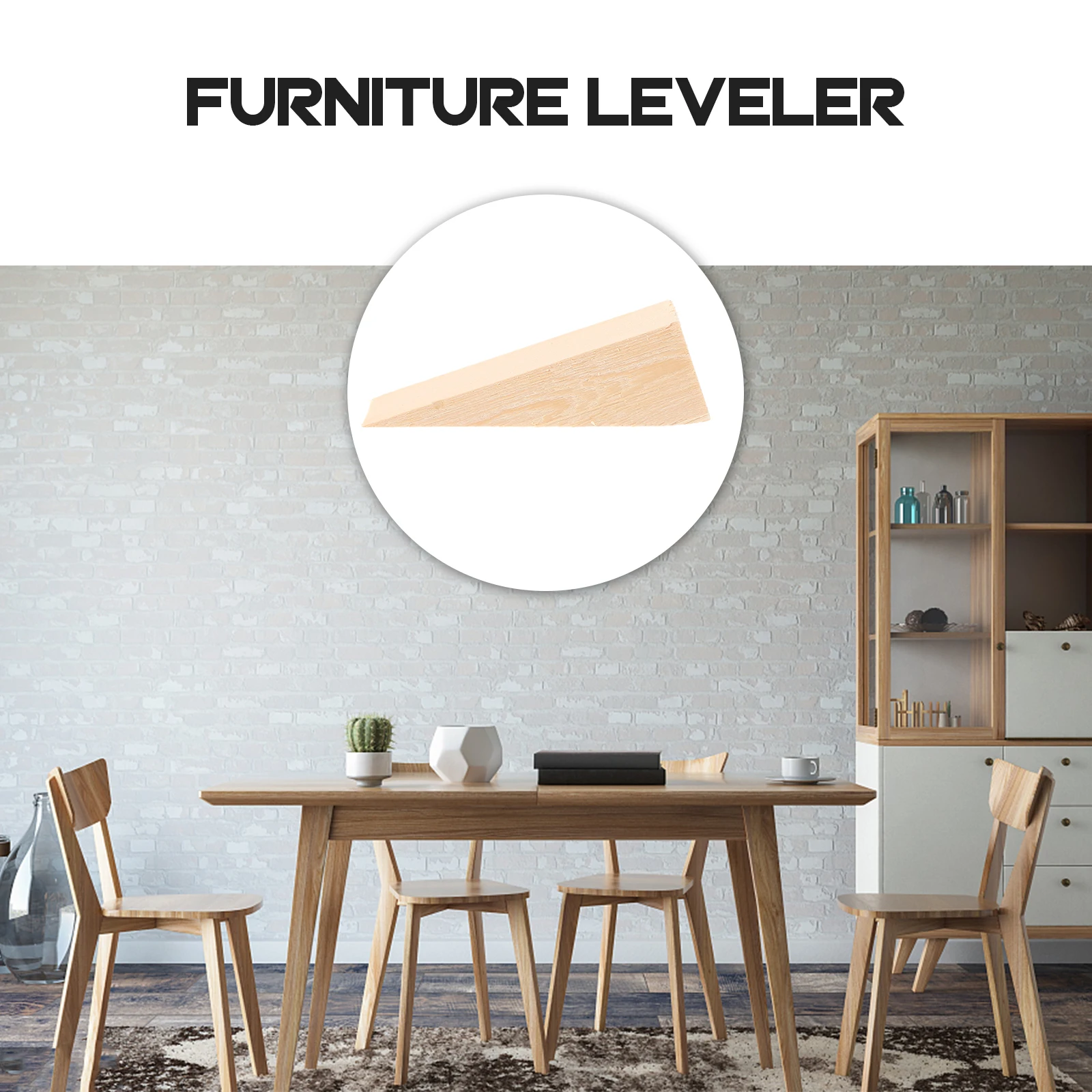 

5pcs Chocolate for Chairs Sturdy Furniture Shims Leveling Feet Table Leg Levelers Wide Adjustable Tool