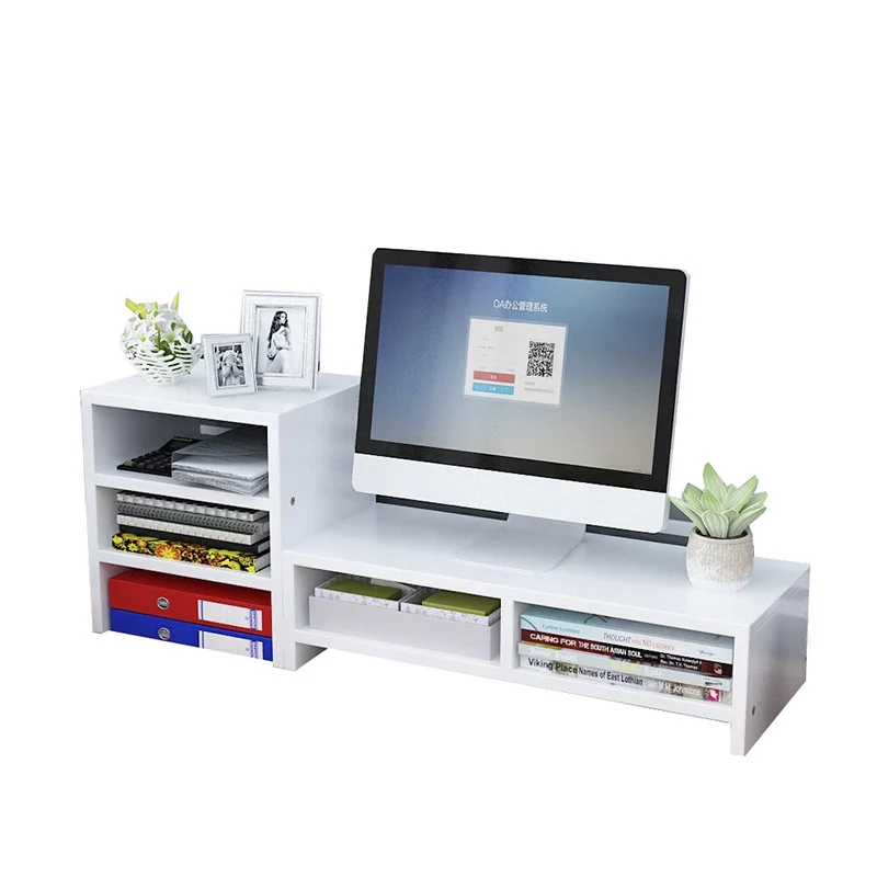 Desktop Screen Monitor Heightening Bracket Computer Elevated Table Rack Office Dormitory Finishing Storage Rack Sundries Rack