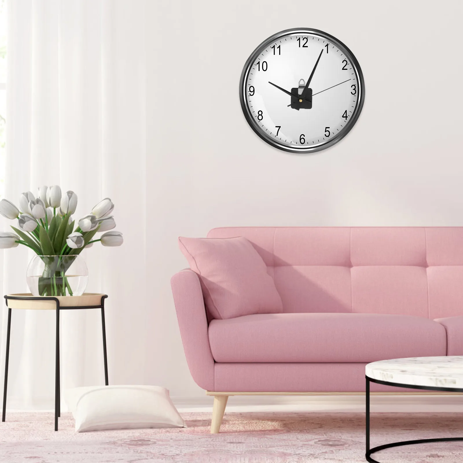 

1Set Mute Clock Movement Quartz Mechanism Replacement Parts for DIY Wall Clocks Easy to Use Home Shop Clock Kit