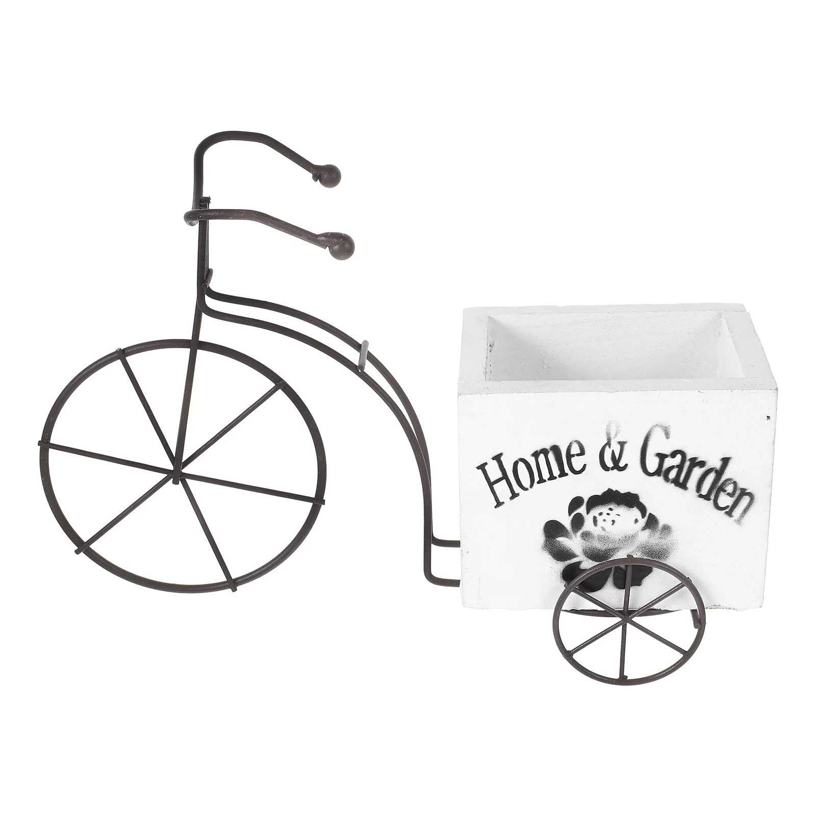 

Wooden Bicycle Ornaments Flower Plant Decor Craft Decorative Vintage Home Table