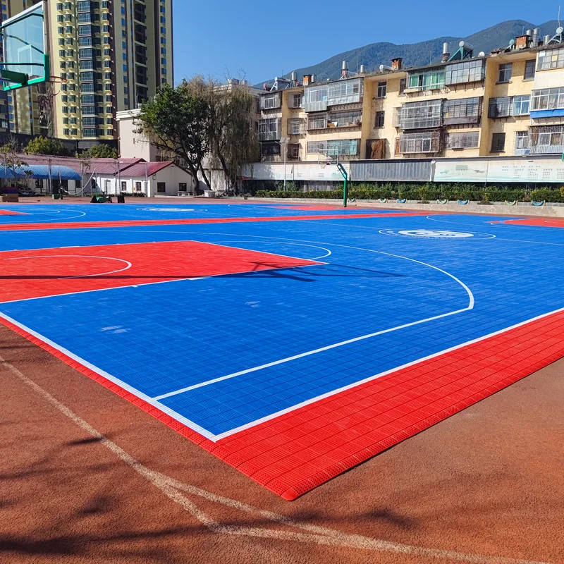 

Beable Customize Your Space High Quality PP Interlocking Flooring For Outdoor Home School Club Basketball Court