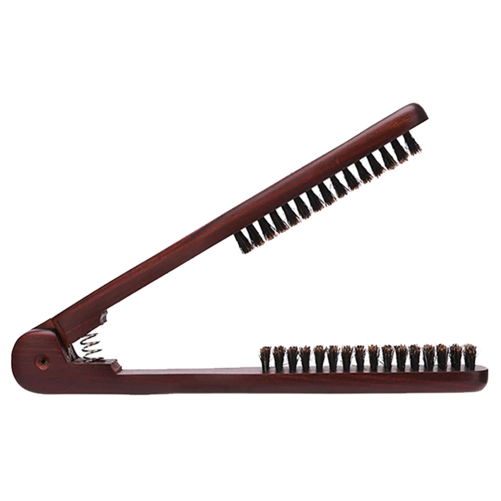 Escova Alisadora de Cabelo com Placas Duplas para Estilização Suave Design Portátil