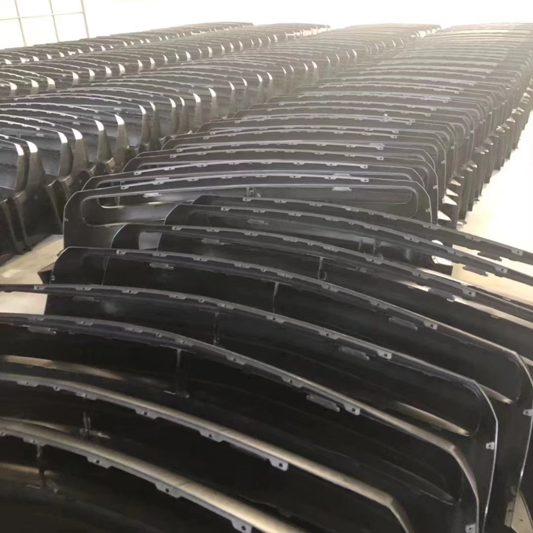 مألوف أسود لامع مع مادة ABS مع ضوء