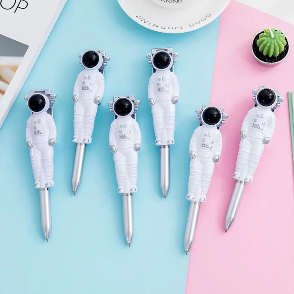 Writing Smoothly Astronaut Ballpoint Pen Quick-Drying Novelty Stationery Signature Pen Astronaut Shape Ease Tension Neutral Pen