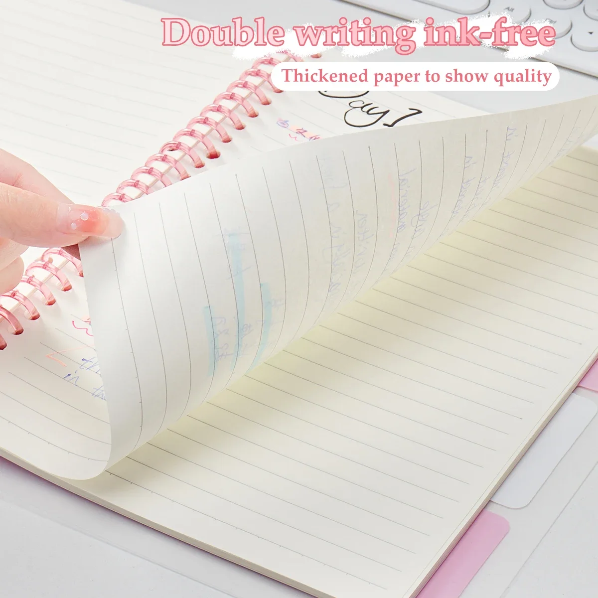 دفتر ملاحظات كاواي PP غير لامع بأوراق شجر فضفاضة ملونة، كتاب جديد للطلاب، قرطاسية كورية، ثقافة المكتب واللوازم التعليمية