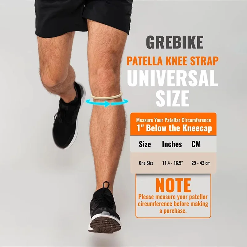 Patellasehnen-Stützband zur Knieschmerz-Linderung und Patella-Stabilisierung, Geeignet für Wandern, Fußball, Basketball – Detail 3