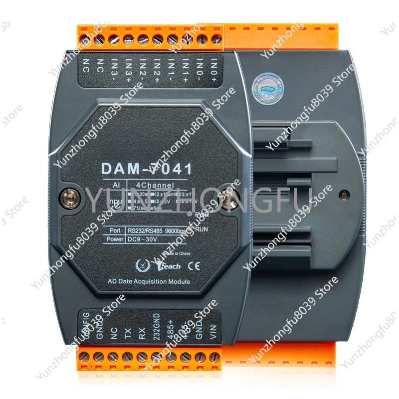 

DAM-7041 4-channel intelligent analog input data acquisition module modbus voltage and current signal transmitter