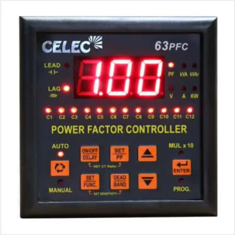 

Celec Company Price 63PFC Power Factor Controllers Buy 12 Steps Electricity Saver APFC Relays Surge Protection Directly