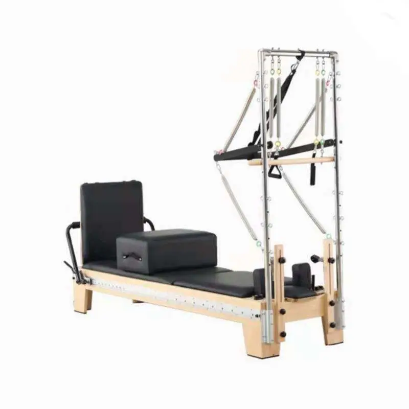 

DerenGood Quality Maple Wood Home Gym Equipment Pilates Reformer Half Trapeze With Tower