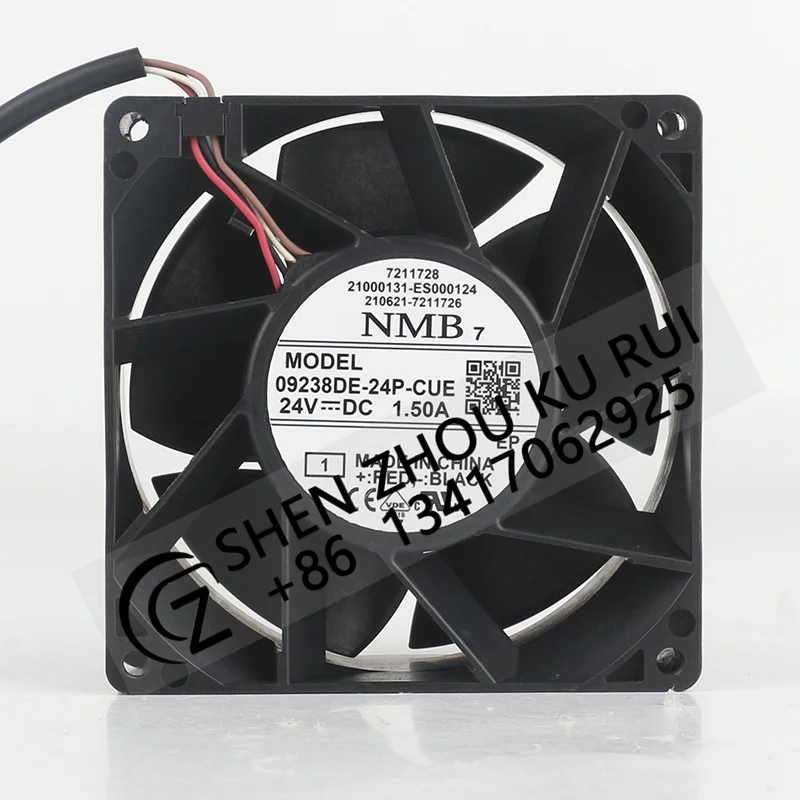 

NMB 12V 48V DC24V 09238DE-24P-CUE 1.5A EC AC 92X92X38MM 9CM 9238 IP68 waterproof outdoor distribution box inverter fan