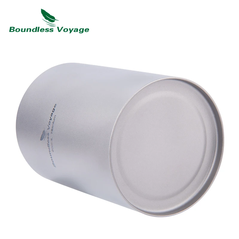 Boundless Voyage 200ml Titanium Pocket Flagon Camping Przenośna butelka na alkohol Napój Sportowy Outdoor Hip Flask Piknik Butelka na wino — zdjęcie 4