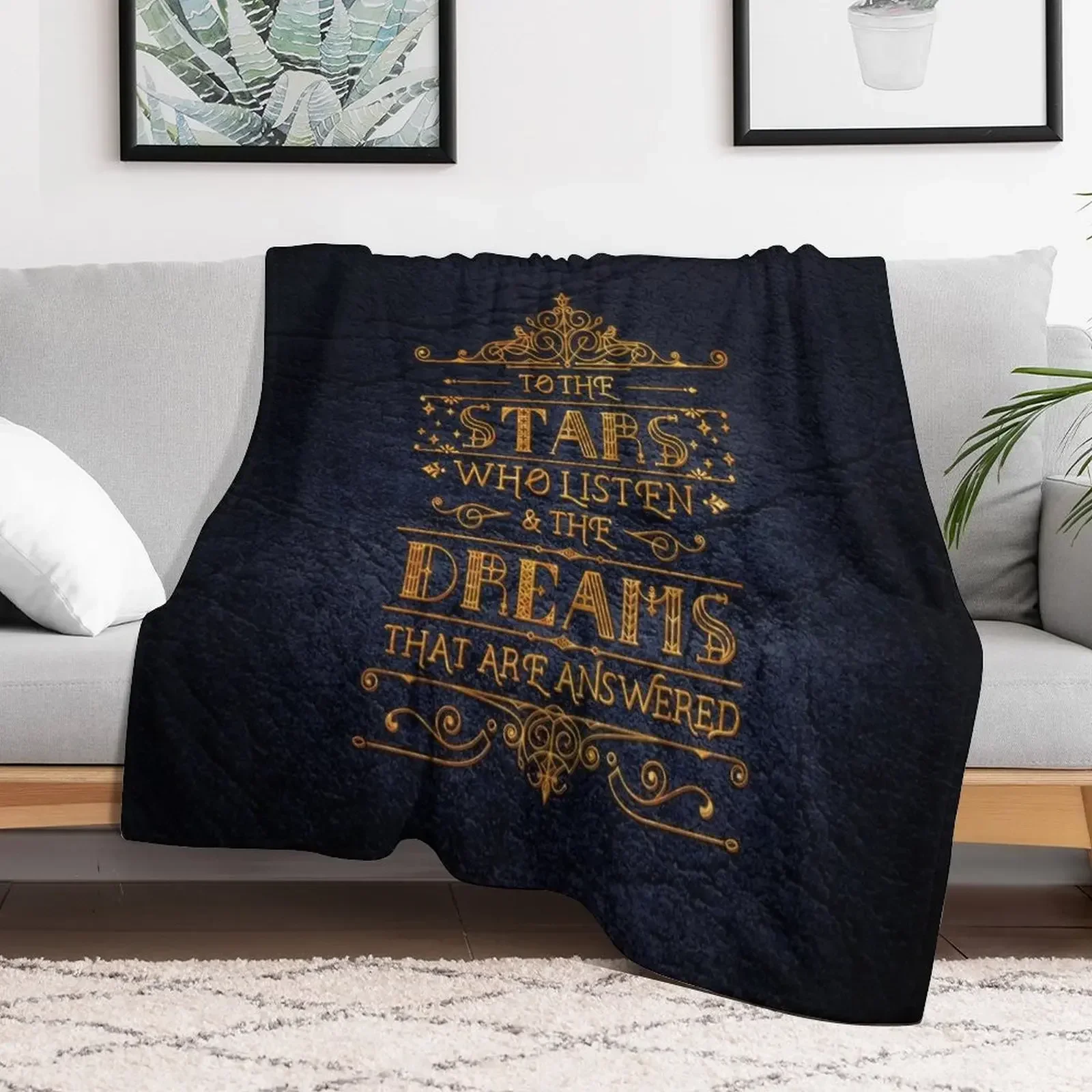 

To the stars who listen Throw Blanket Bed covers Soft Beds for babies Camping Blankets