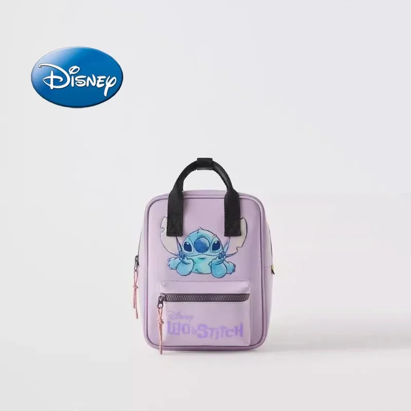 Disney 2024 Cartoon Stitch Backpack Fashion New Children\'s School Bag Girl Boy Kindergarten School Bag