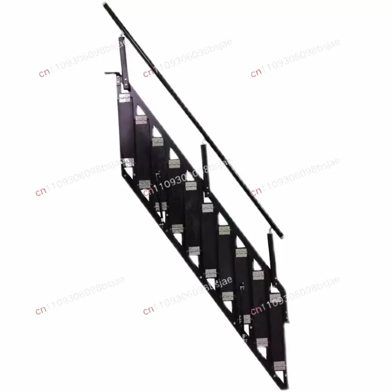 Household attic against the wall folding stairs side wall telescopic ladder outdoor loft duplex small apartment building ladder
