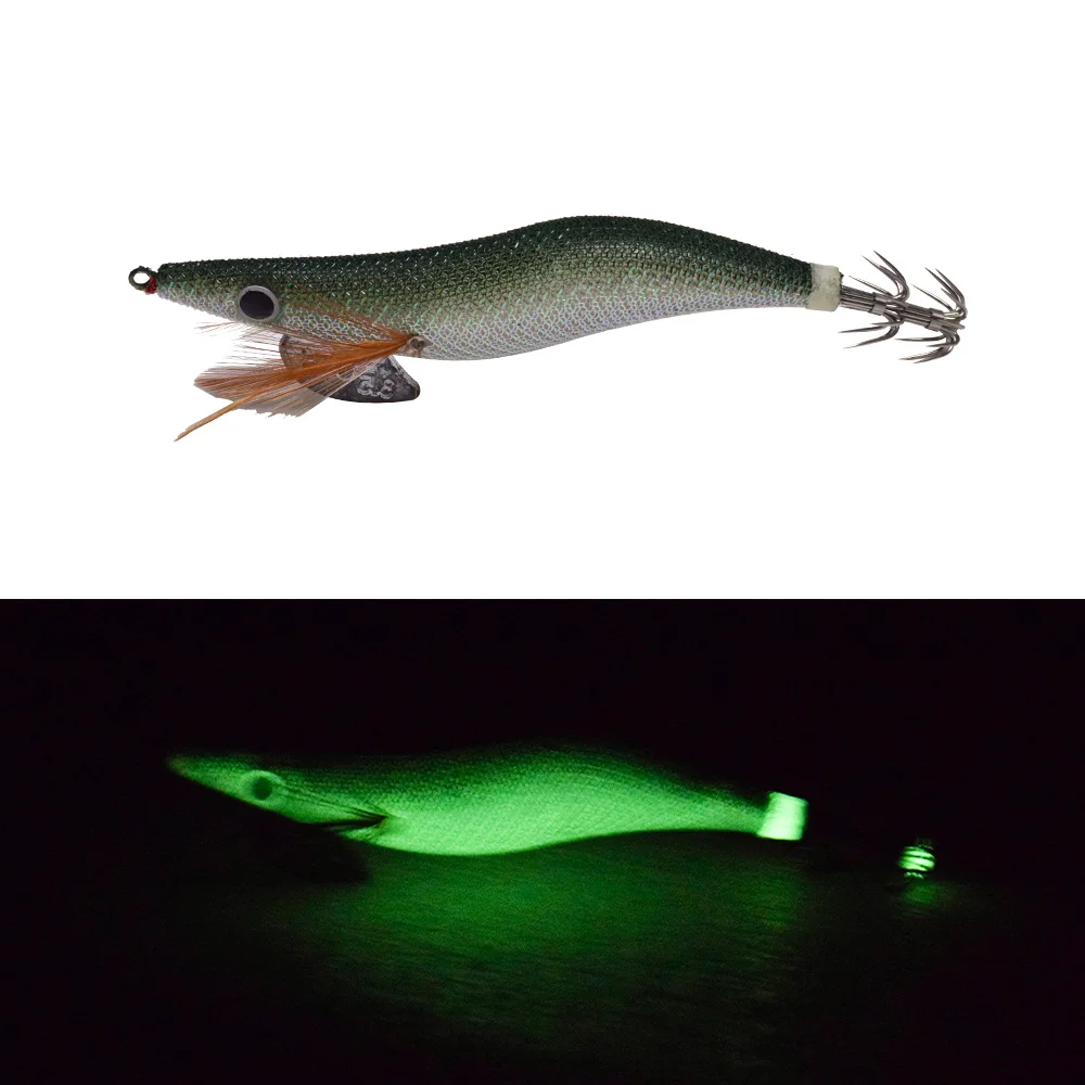 Hochwertiger künstlicher Holz-Garnelenköder für den Export nach Japan, inklusive Tintenfischhaken, leuchtendem Oktopus-Tintenfisch-Angelzubehör und F – Detail 14