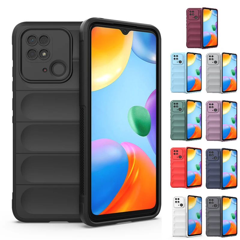 For Cover Redmi 10C Case For Redmi 10C Capas Phone Bumper New Back Shockproof Rubber Soft TPU Cover For Fundas Xiaomi Redmi 10C
