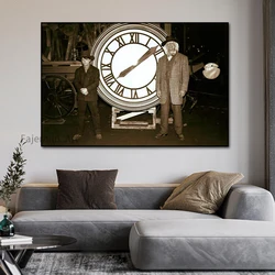 Back To The Future Classic Movie Poster Retro Wall Art Picture Canvas Print Painted As Living Room Home Decoration