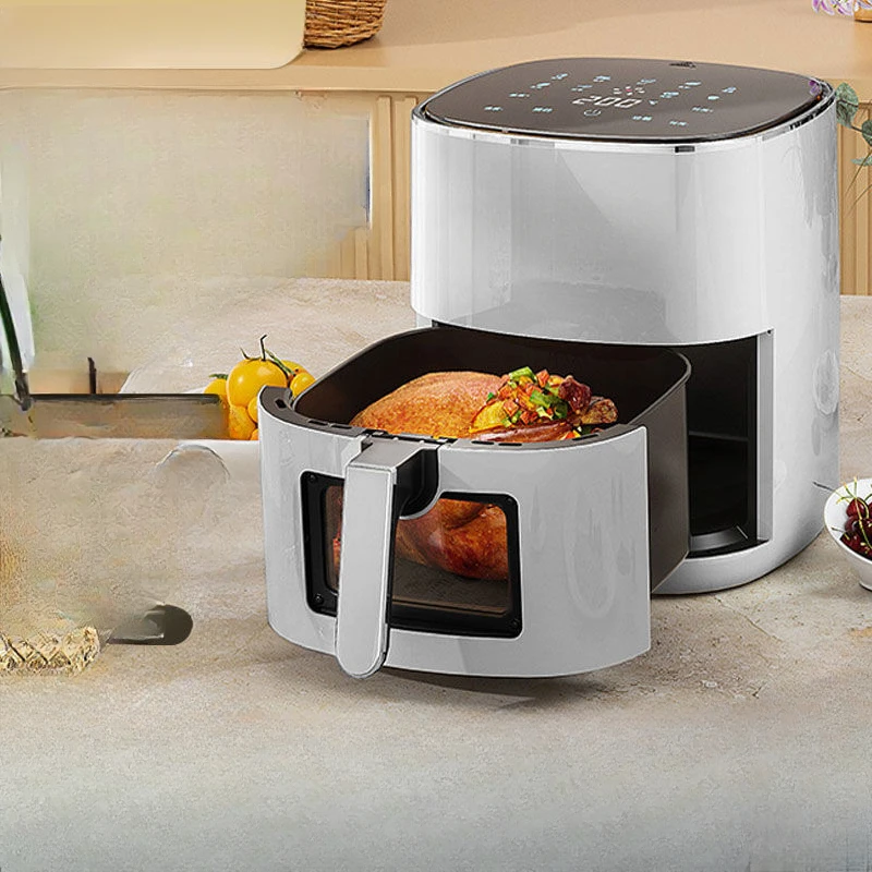 22.5L visual air fryer household new large-capacity multi-functional oven intelligent heating oil-free electric fryer