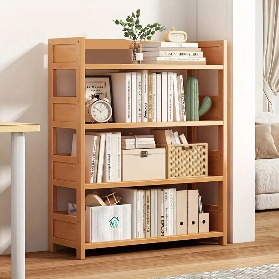 Three-Layer Bamboo Storage Rack-Independent Kitchen Storage Rack, Suitable For Multi-Functional Shelves In Bathroom, Living Room