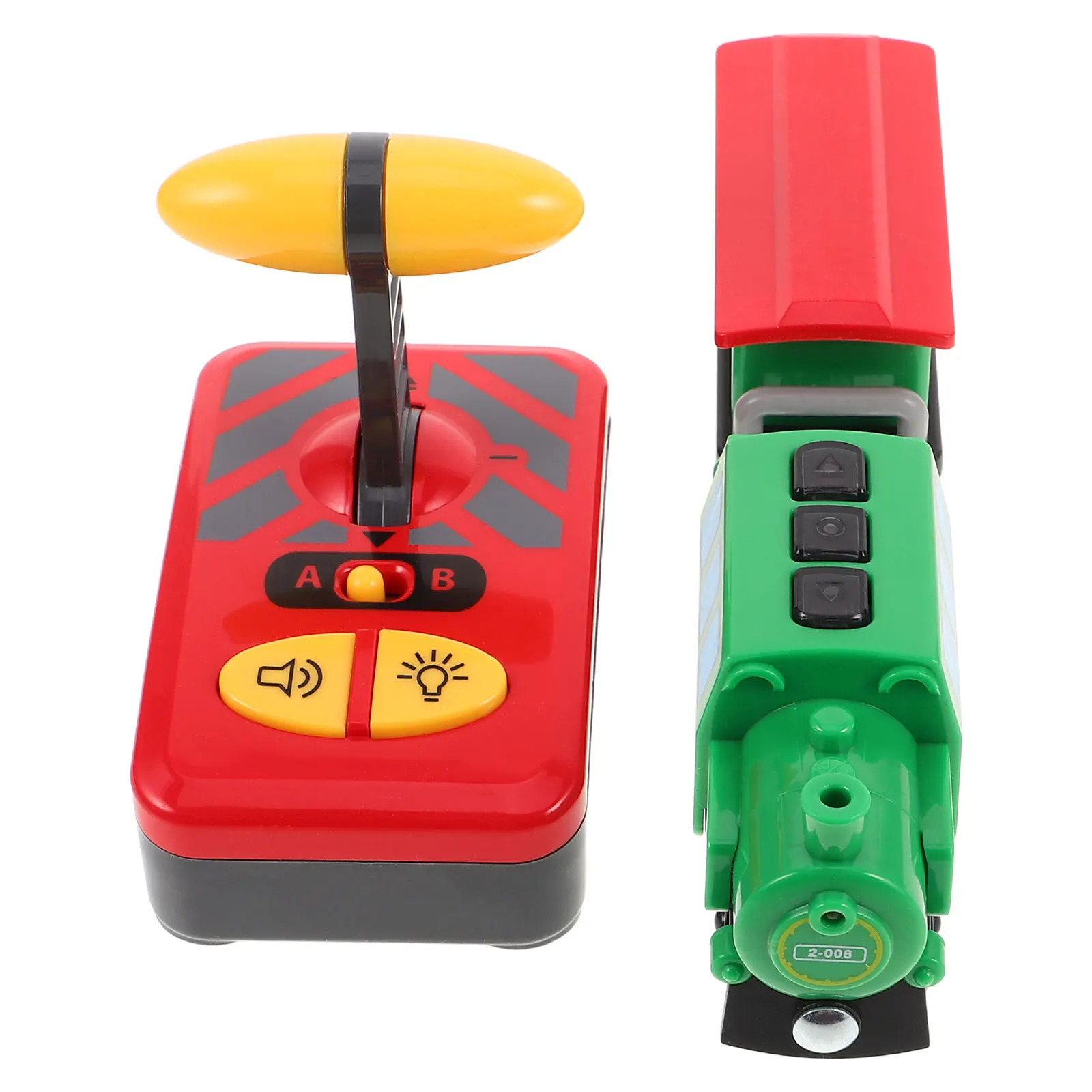 

Little Train Toy Desktop Decor Children Photo Prop Imitation Model Children's Action Locomotive Electric Toys