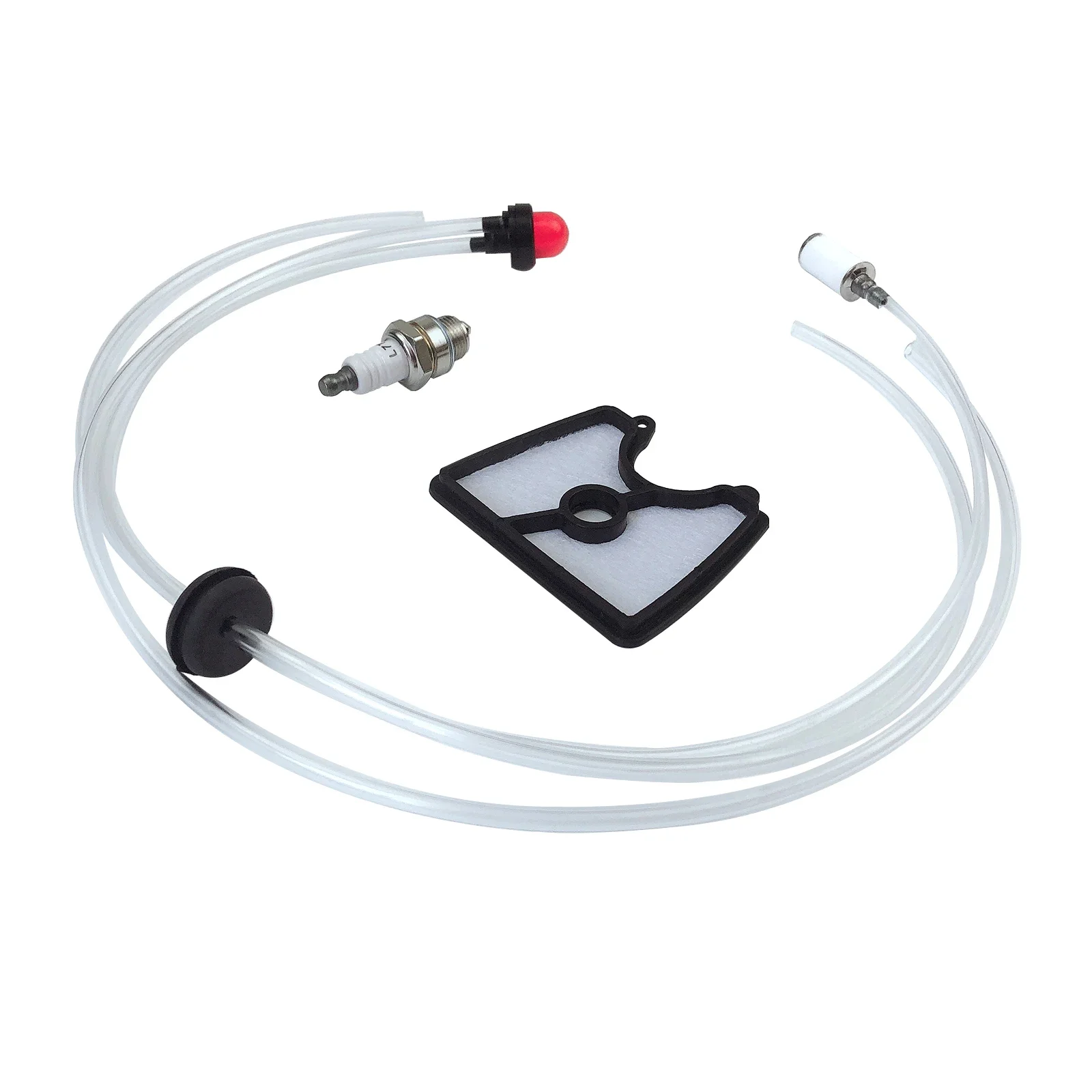 Garden Air Fuel Line Filter Primer Bulb Spark Plug Grommet Kits for Husqvarna 125B 125BX 125BVX Handheld Leaf Blower 581798001