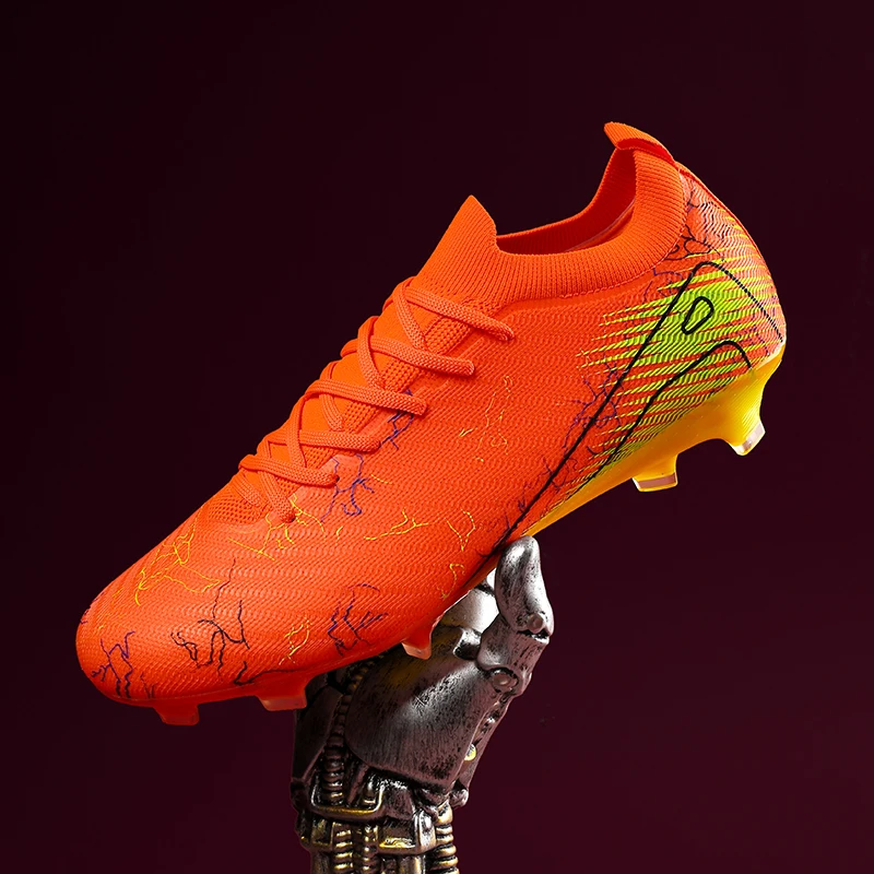 New Men's Football Boots Sneakers FG Soccer Shoes Training Wholesale Top Quality Cleats Non-Slip Drop Shipping Unisex Adult