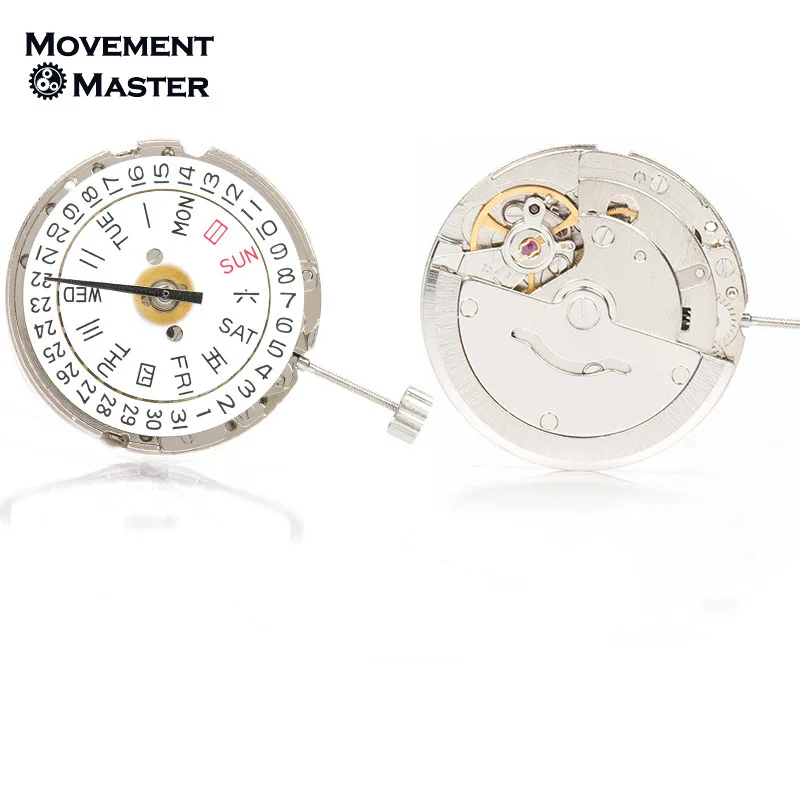 Tianjin-自動機械式時計ムーブメント、ダブルカレンダー、シルバーとゴールドのカラー、時計パーツ、t16、新品