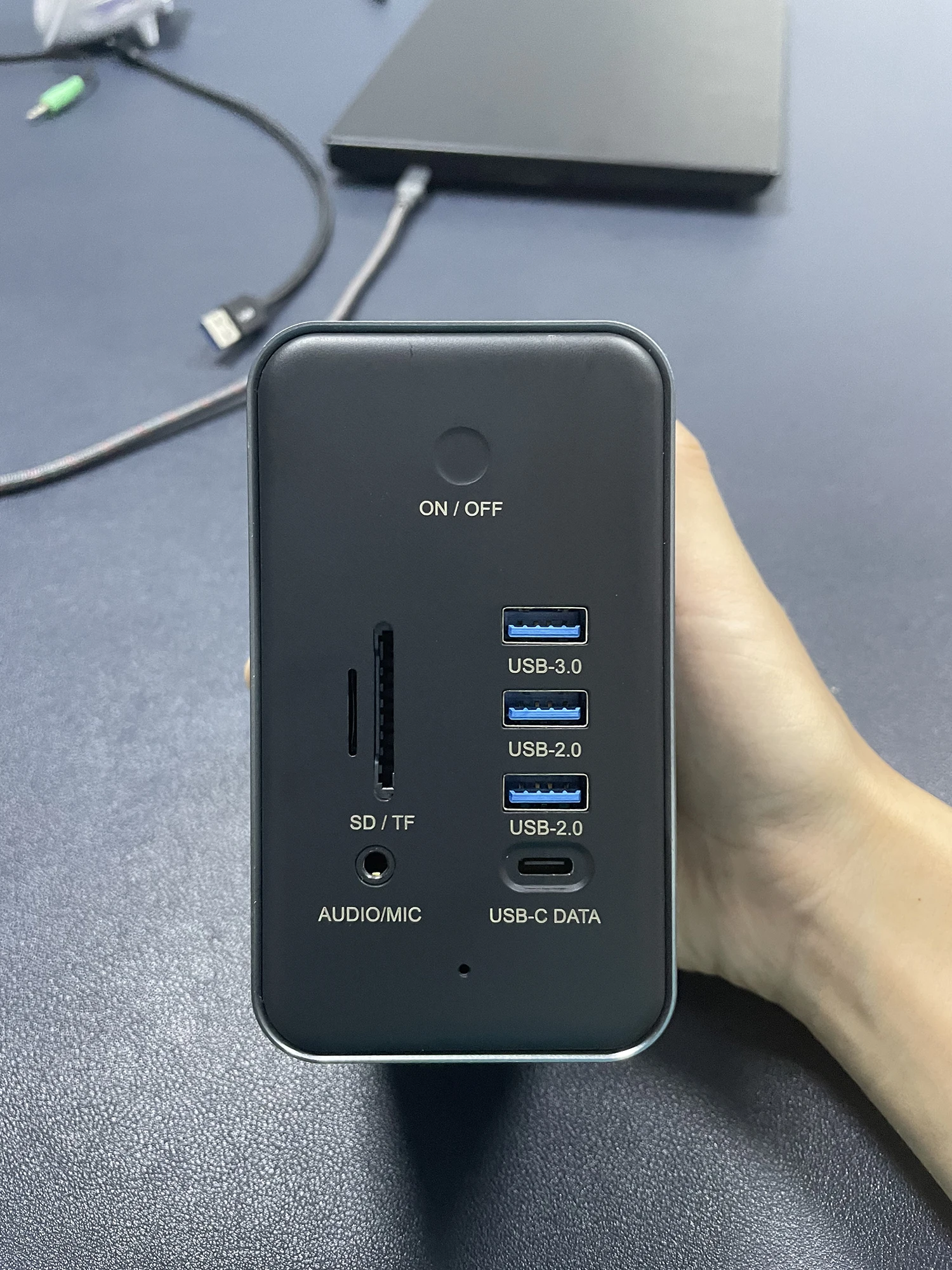 displaylink dock Station 14 in 1 Docking Station Quadruple HDMl SD TF with 100W PD Input 4K HD 4 USB-A USB-C thunderbolt docking