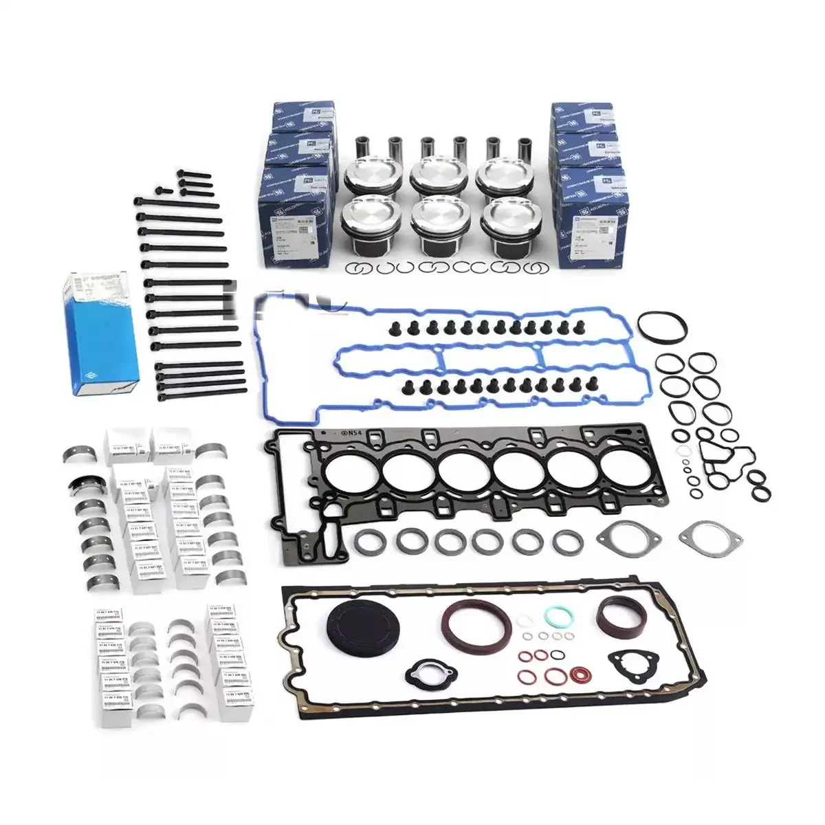 

Overhaul Pistons Gasket Rebuild Kit for BMW 335i 535i 740i E90 E92 E88 E60 E71 F02 X6 N54B30 3.0L 2979CC L6 Turbocharged
