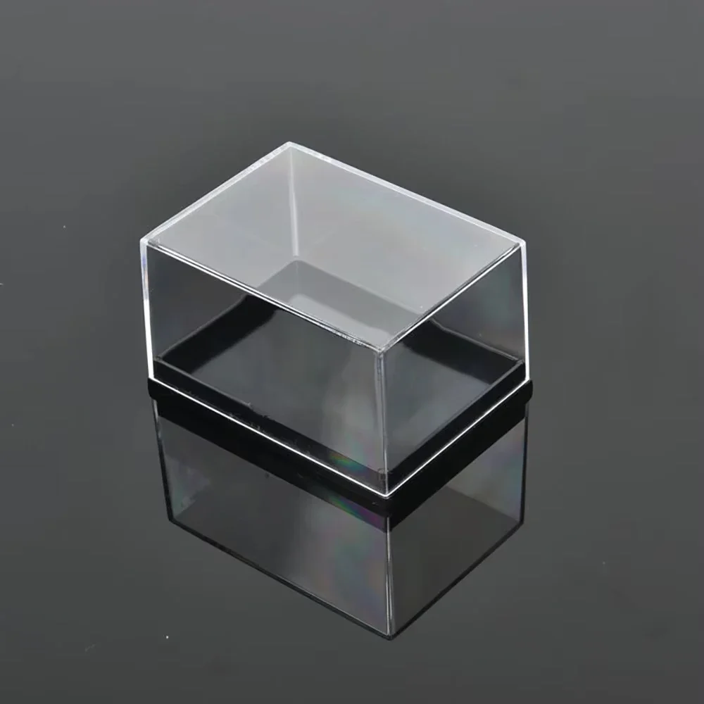 1‑10Pcs Cube Transparent Plastic Display Box Cat Mineral Box Crystal Specimen Collection Box Mineral Label