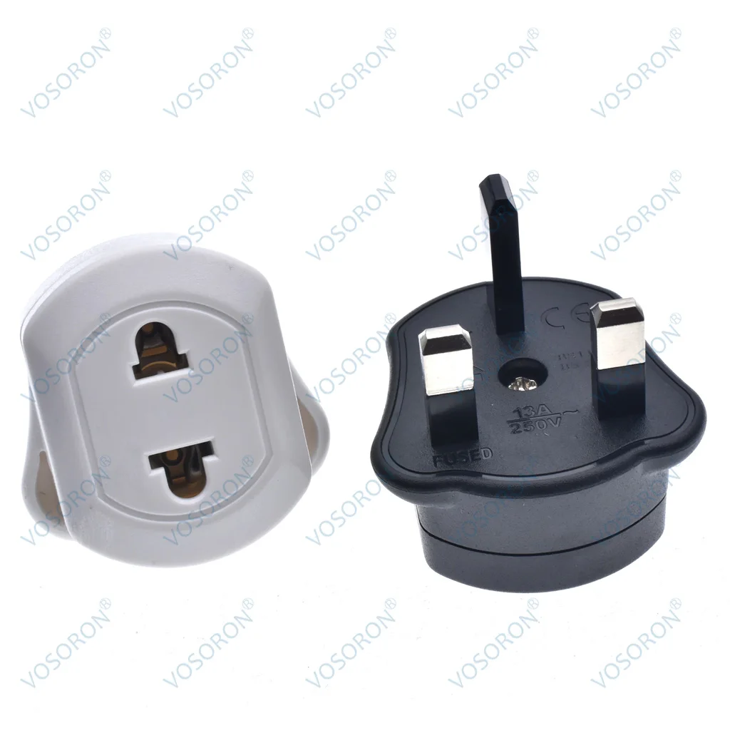 High Quality EU 2 Pin To 3 Pin UK Electric Power Shaver Toothbrush Plug Adaptor Converter Durable for Travel Socket Adapter